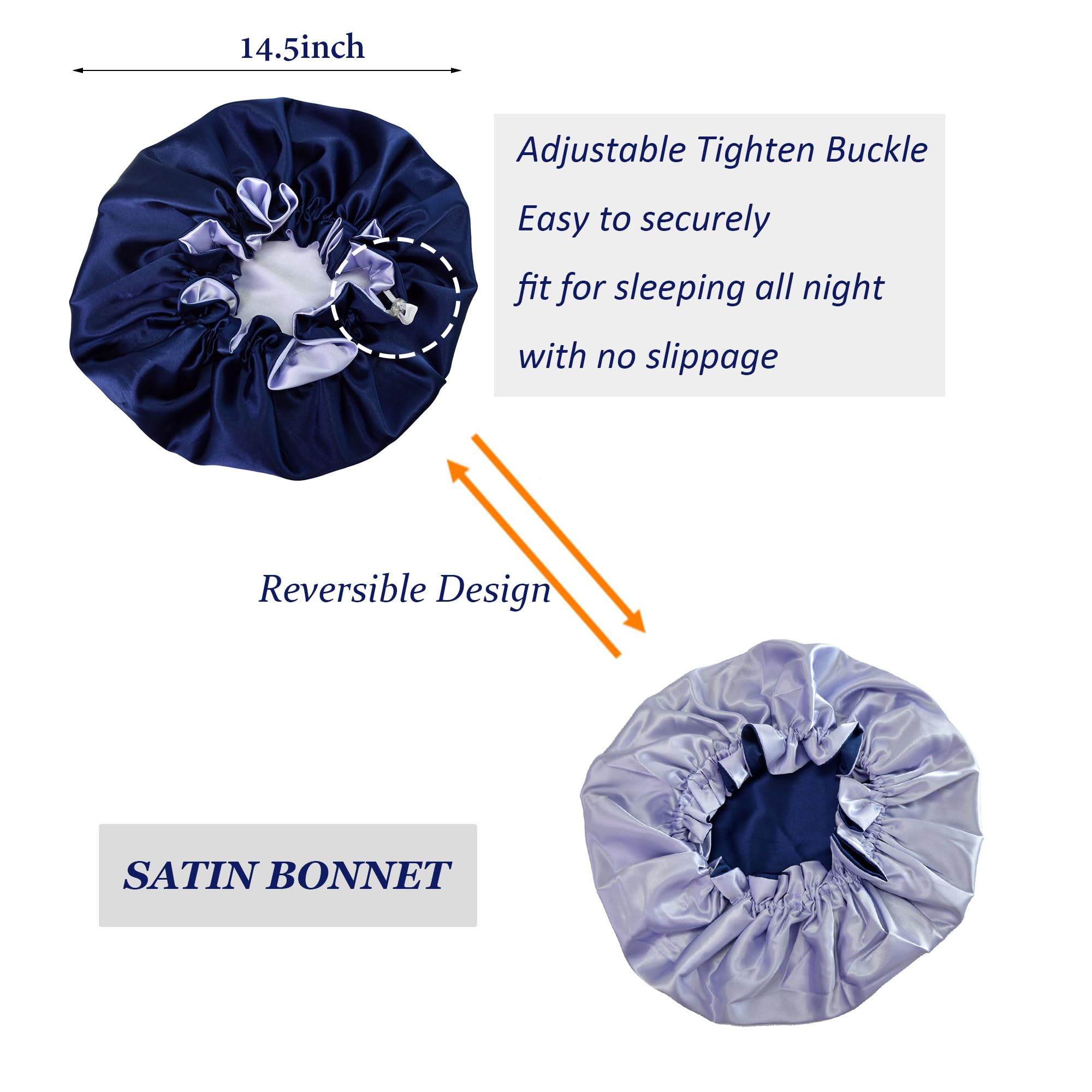 Beutyme bonnet double layer close-up revealing texture and extra-hold benefit
