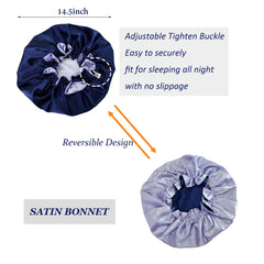 Beutyme bonnet double layer close-up revealing texture and extra-hold benefit
