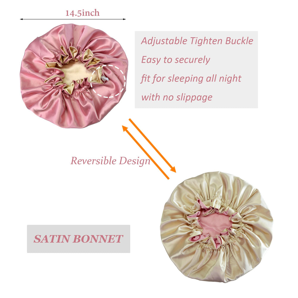 Beutyme reversible bonnet colors displayed offering styling flexibility and color swap benefit
