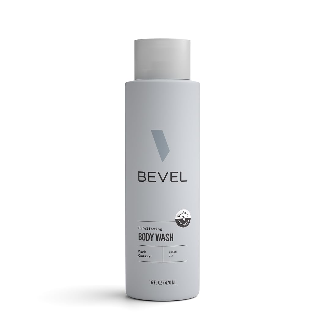 Bevel dark cassis front bottle showing label and 16 oz size, highlights scent