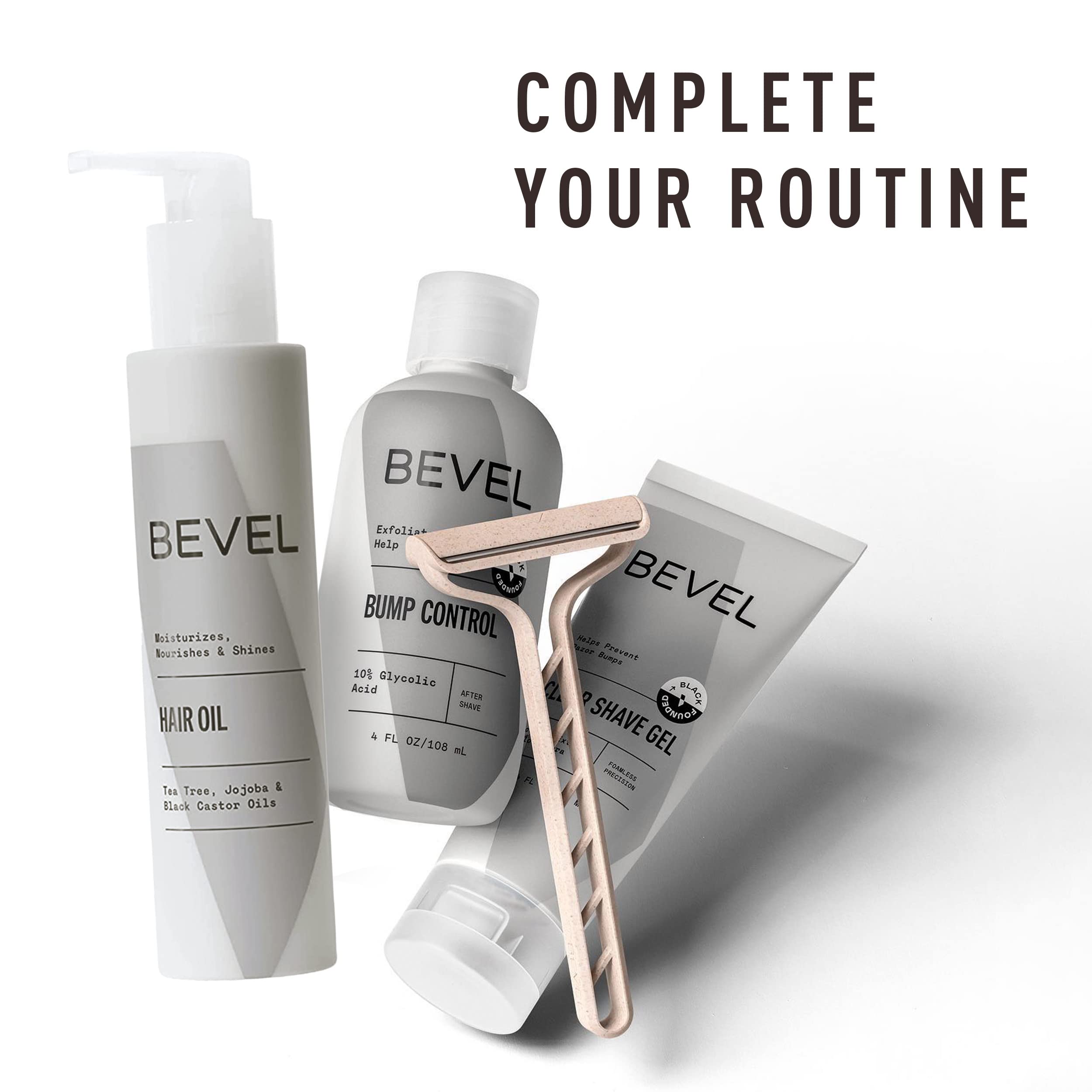 Bevel applied to curly hair demonstrating improved definition and reduced frizz