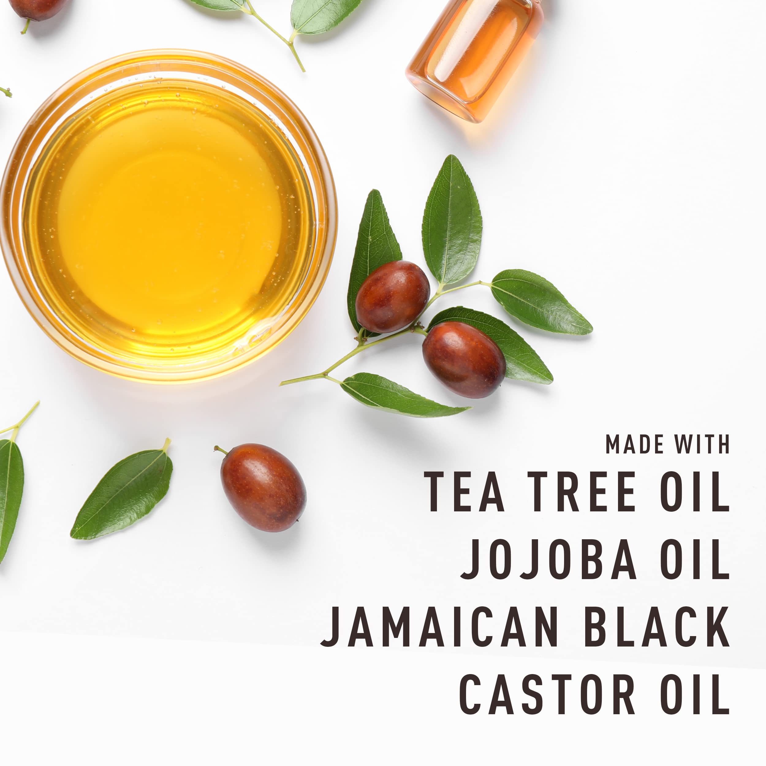 Bevel oil texture close-up highlighting light, non-greasy finish for smooth hair