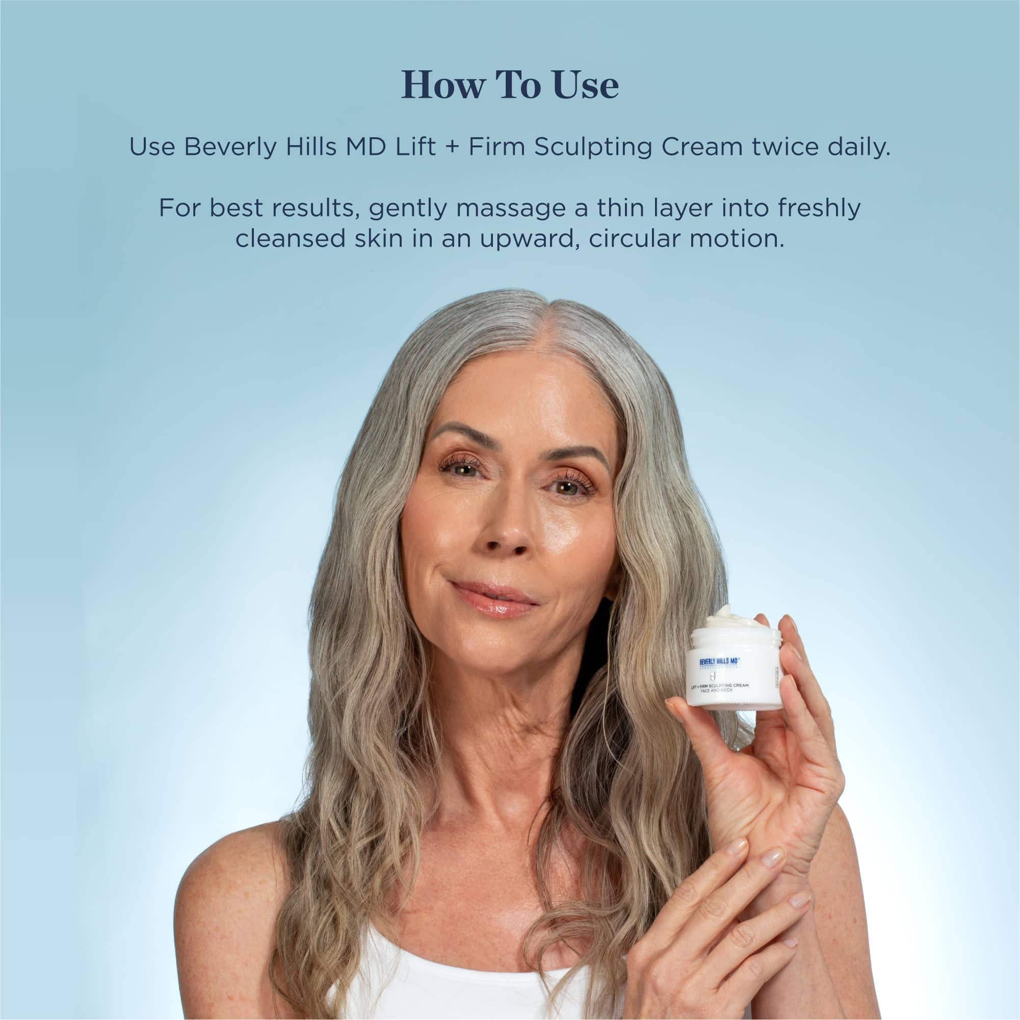 Beverly Hills MD cream on hand for scale and quick-absorbing hydration