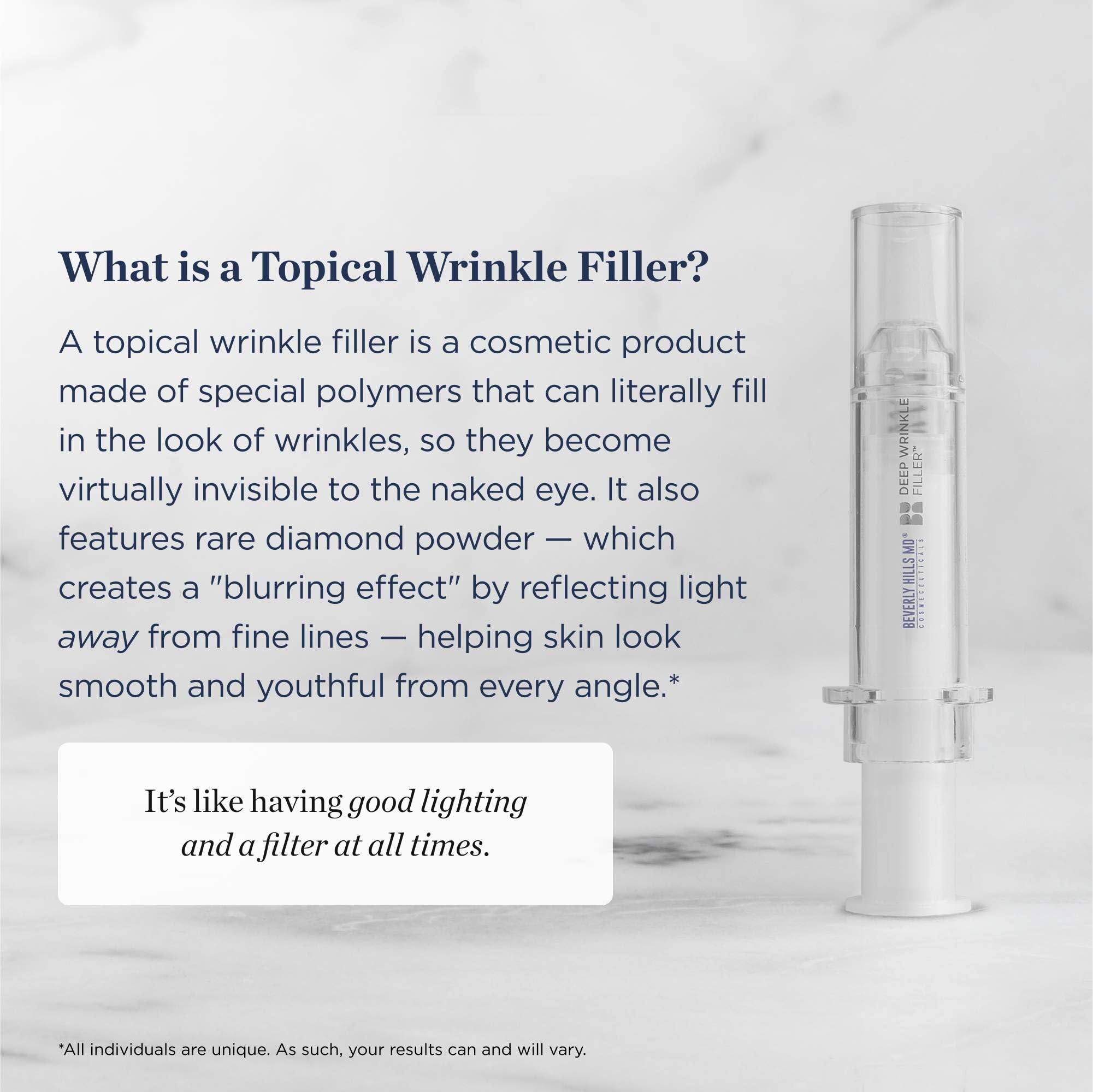 Beverly Hills MD applicator close-up for precise wrinkle placement benefit