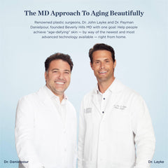 Beverly Hills MD label close-up highlighting active complexes for firmness
