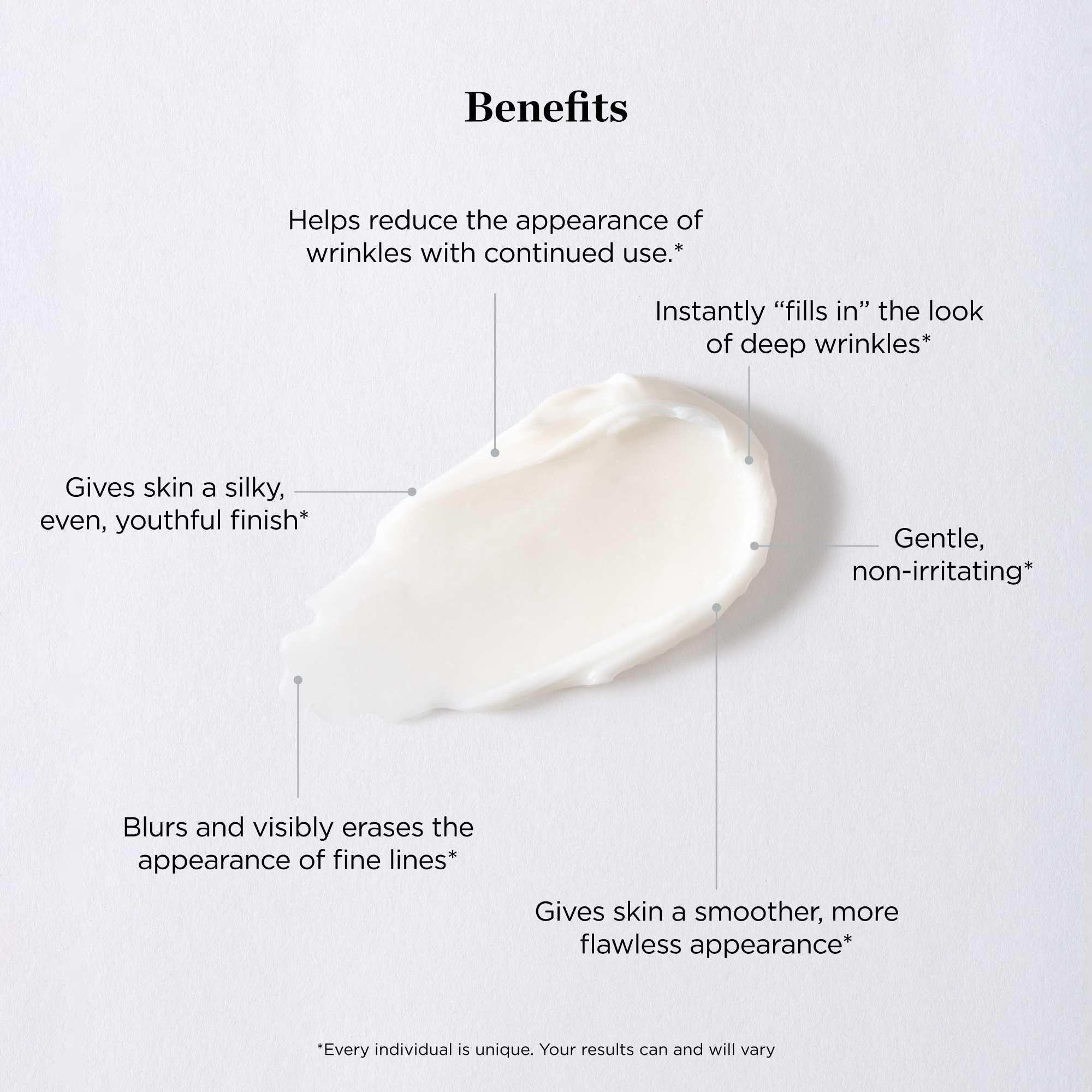 Beverly Hills MD cream texture close-up showing smooth blending benefit