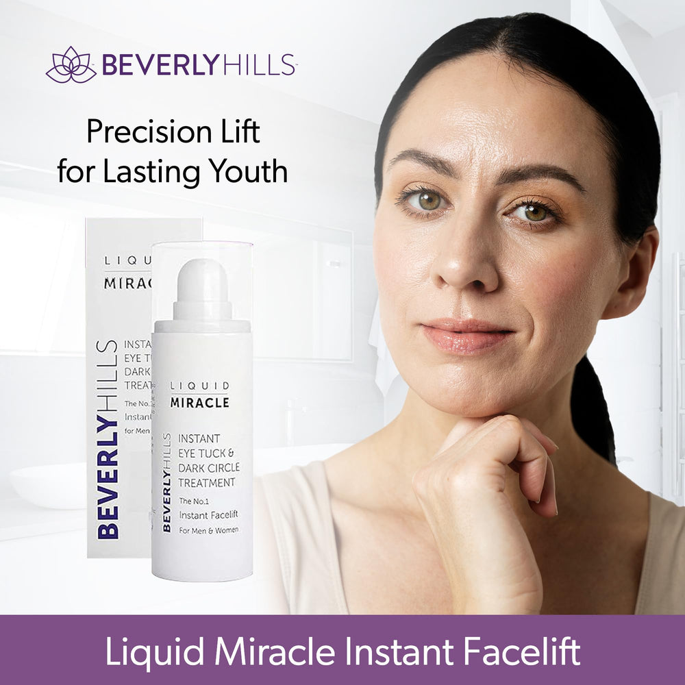 Beverly Hills product on vanity flatlay illustrating daily skincare routine