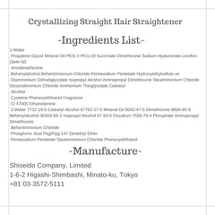 Beverly crystallizing straightener texture close-up for controlled smoothing