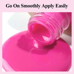 Bevimee brush close-up applying smooth strokes for easy control