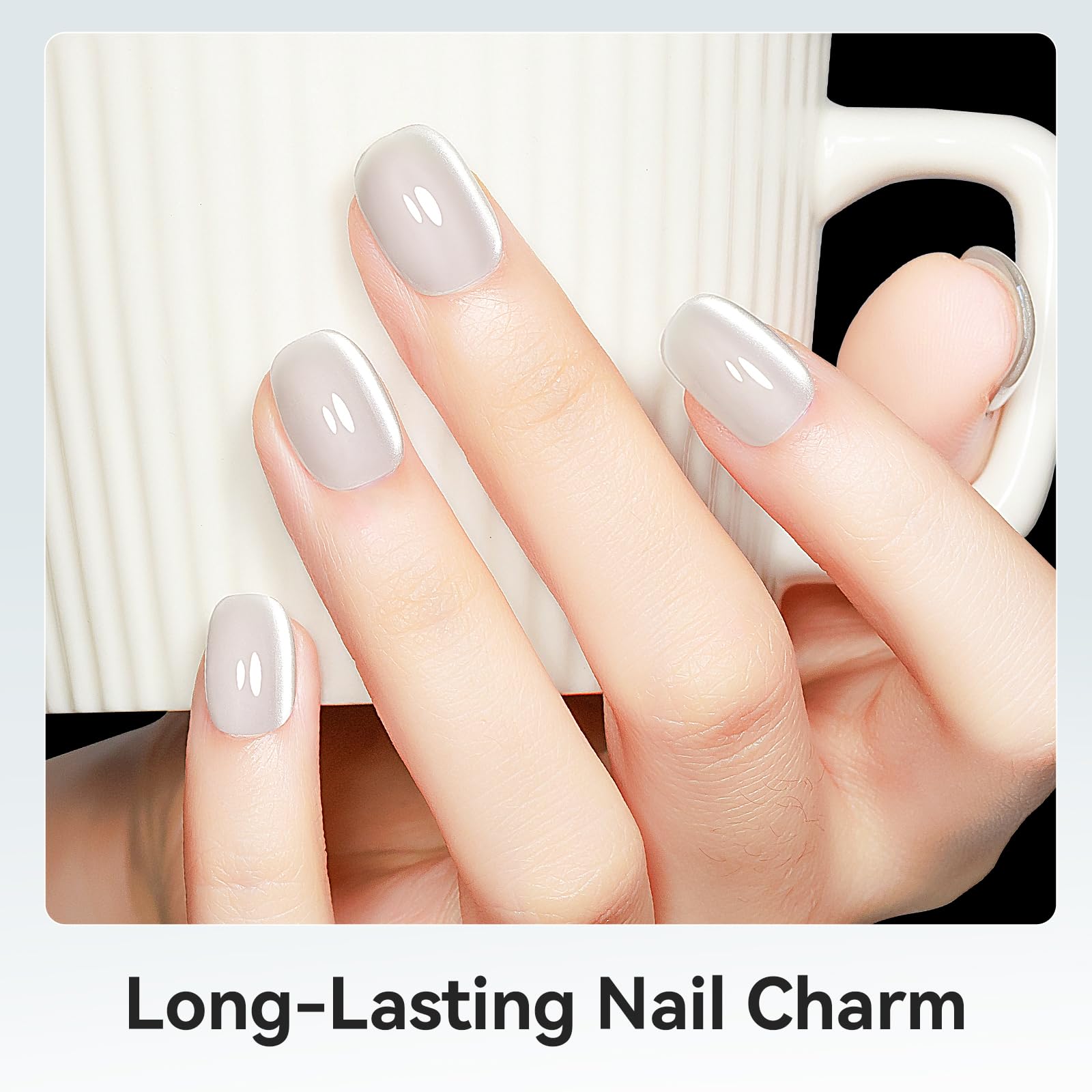 bevimee curing under LED lamp showing proper cure for durable, long-lasting manicure