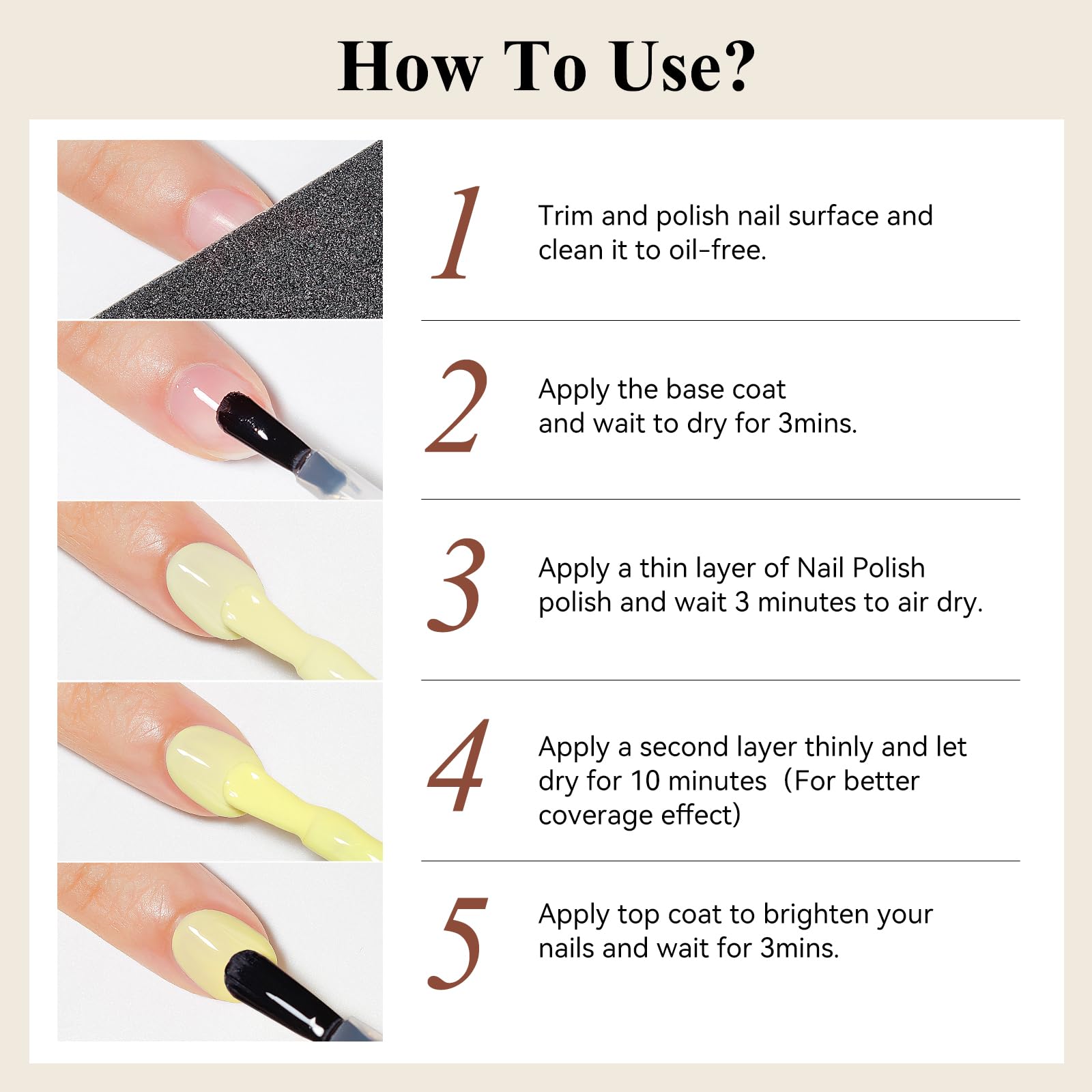 Bevimee polished nails in lifestyle setting giving fresh summer look