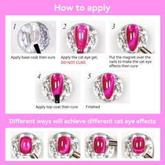 Bevimee lifestyle Valentine's manicure showing vibrant reflective nails