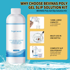BEVINAS glass cup with brush dipped in solution illustrating precise control