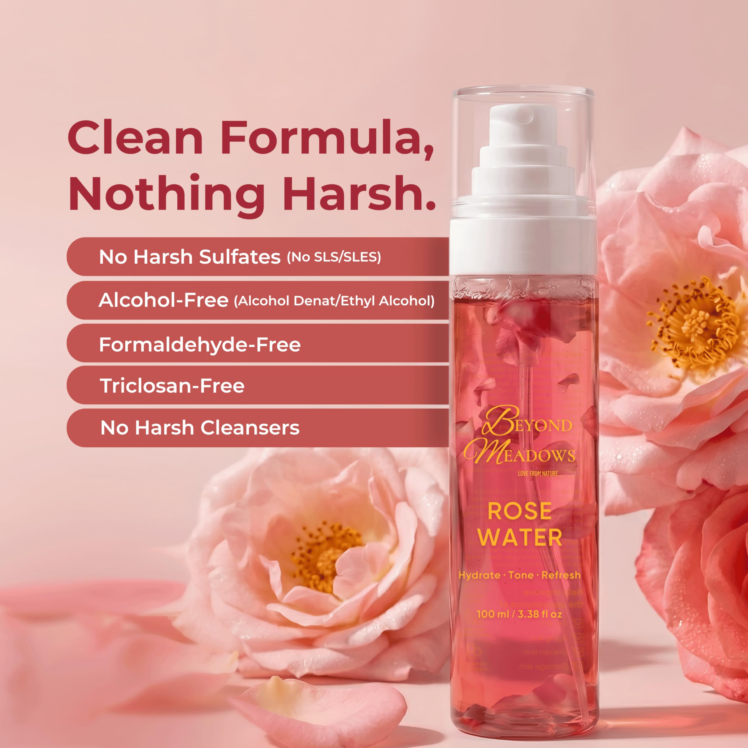 Beyond Meadows mist used on hair roots and locs to add fresh scent