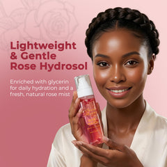 Beyond Meadows mist being applied to facial skin for instant refresh