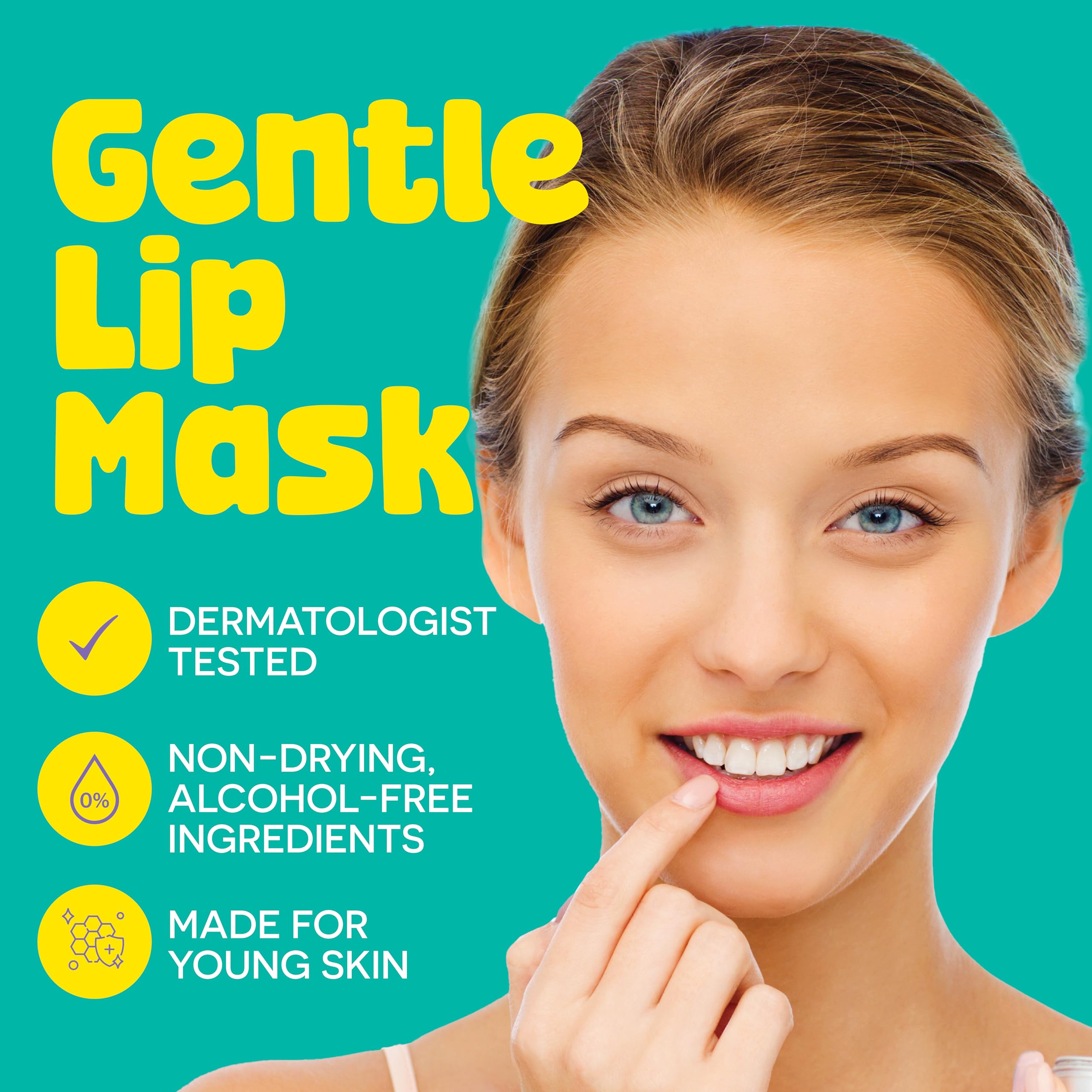 BeYoutiful close-up of smooth lip mask texture highlighting hydrating, creamy consistency