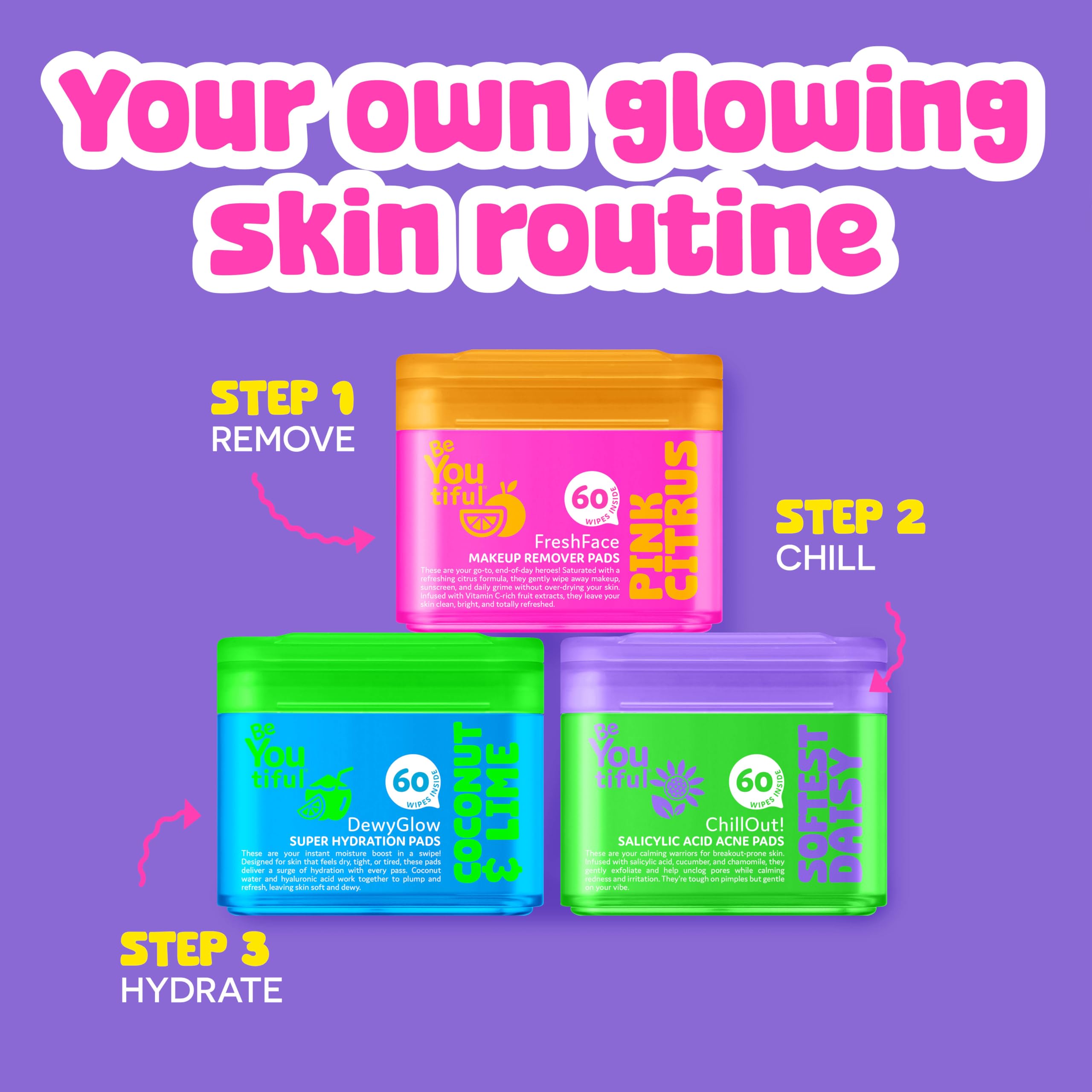 BeYoutiful pad in hand to show scale and single-pad coverage benefit