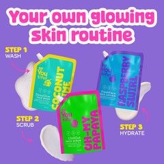 BeYoutiful purple moisturizer pouring showing lightweight hydration