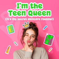 BeYoutiful teen using a squeeze pouch showing easy, guided routine