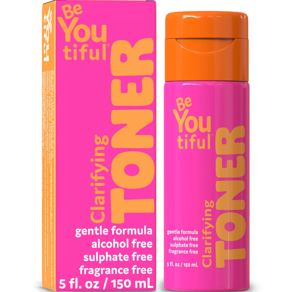 BeYouTiful front bottle view showing clean packaging and gentle formula benefit