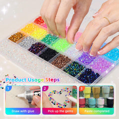 bezztito gems on tumbler, protected sparkling decoration for drinkware
