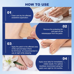 BFGCKJ patch on toenail overnight depicting comfortable eight-hour wear