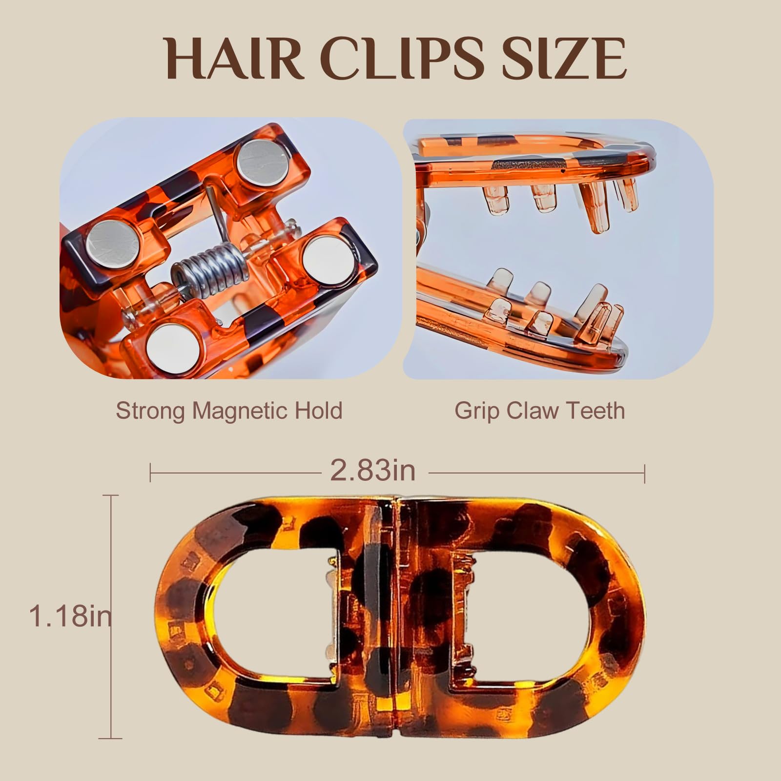 BFRAHD closeup of clip surface texture for gentle, snag-free benefit