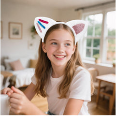 Bgfhna four colored headbands laid flat for easy selection and styling