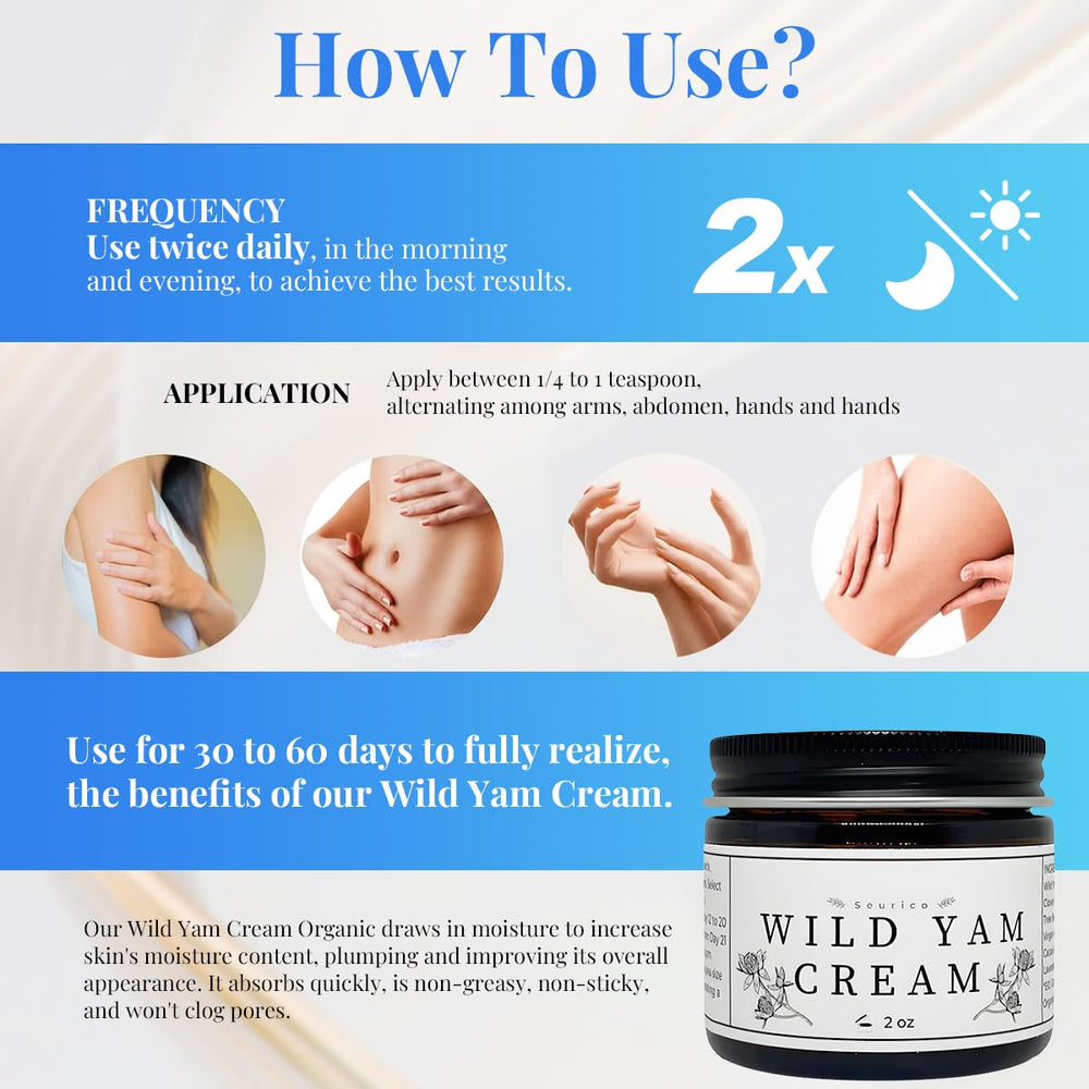 BGYVNU wild yam cream being applied to wrist demonstrating easy absorption and comfort