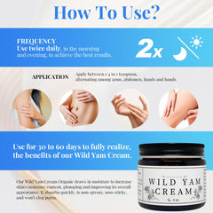 BGYVNU wild yam cream being applied to wrist demonstrating easy absorption and comfort