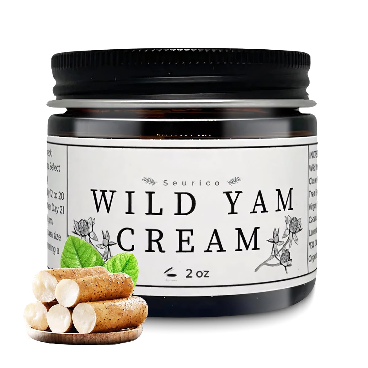 BGYVNU wild yam cream jar front view showing brand and clean design for soothing support