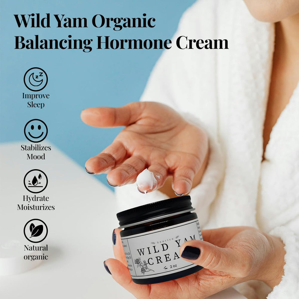 BGYVNU wild yam cream open texture close-up highlighting light, fast-absorbing formula