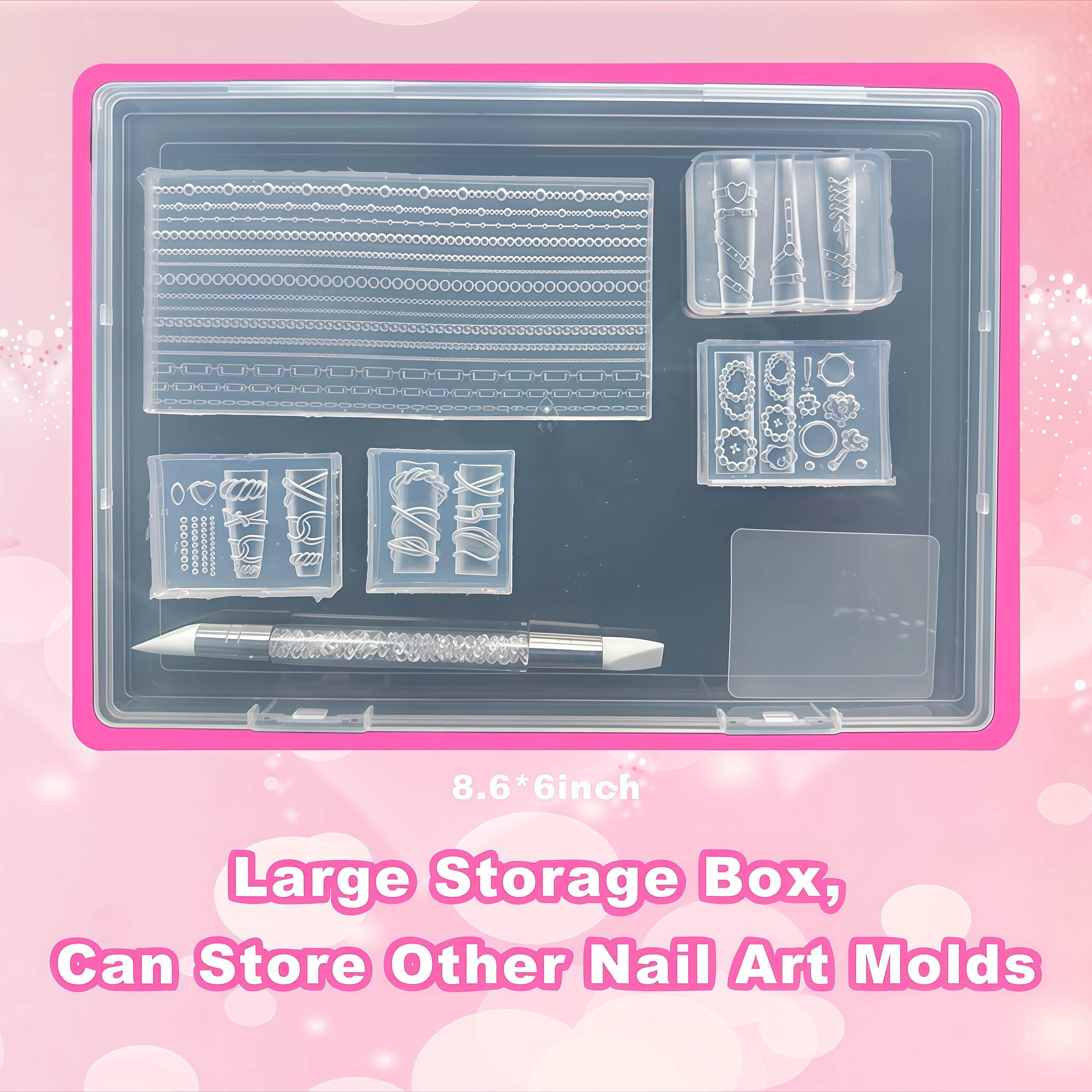 BHCCXZ lifestyle nail artist workstation showing portable set used for custom designs