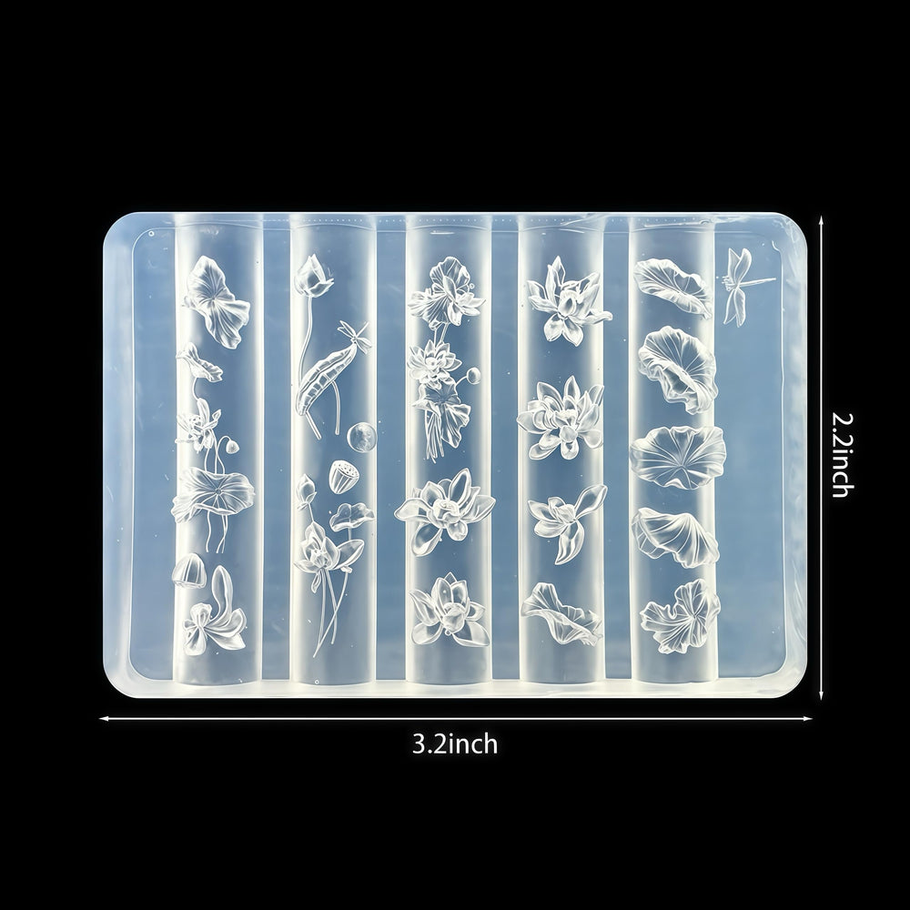 BHCCXZ mold next to fingers showing scale for accurate sizing benefit