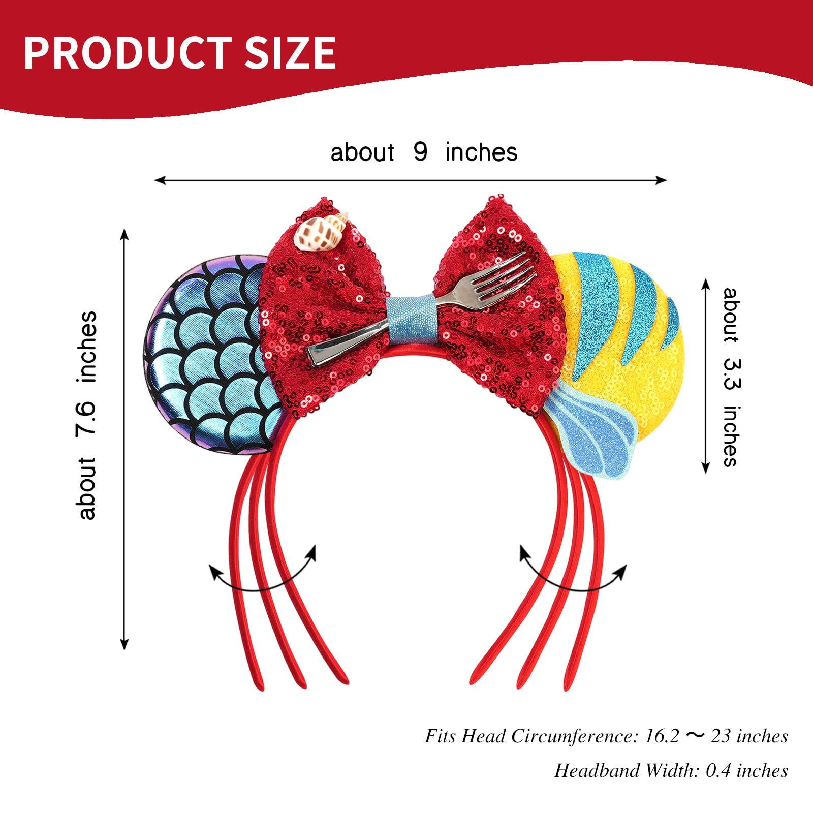 bianbaistar close-up of red sequin bow showing sparkle and secure stitching benefits