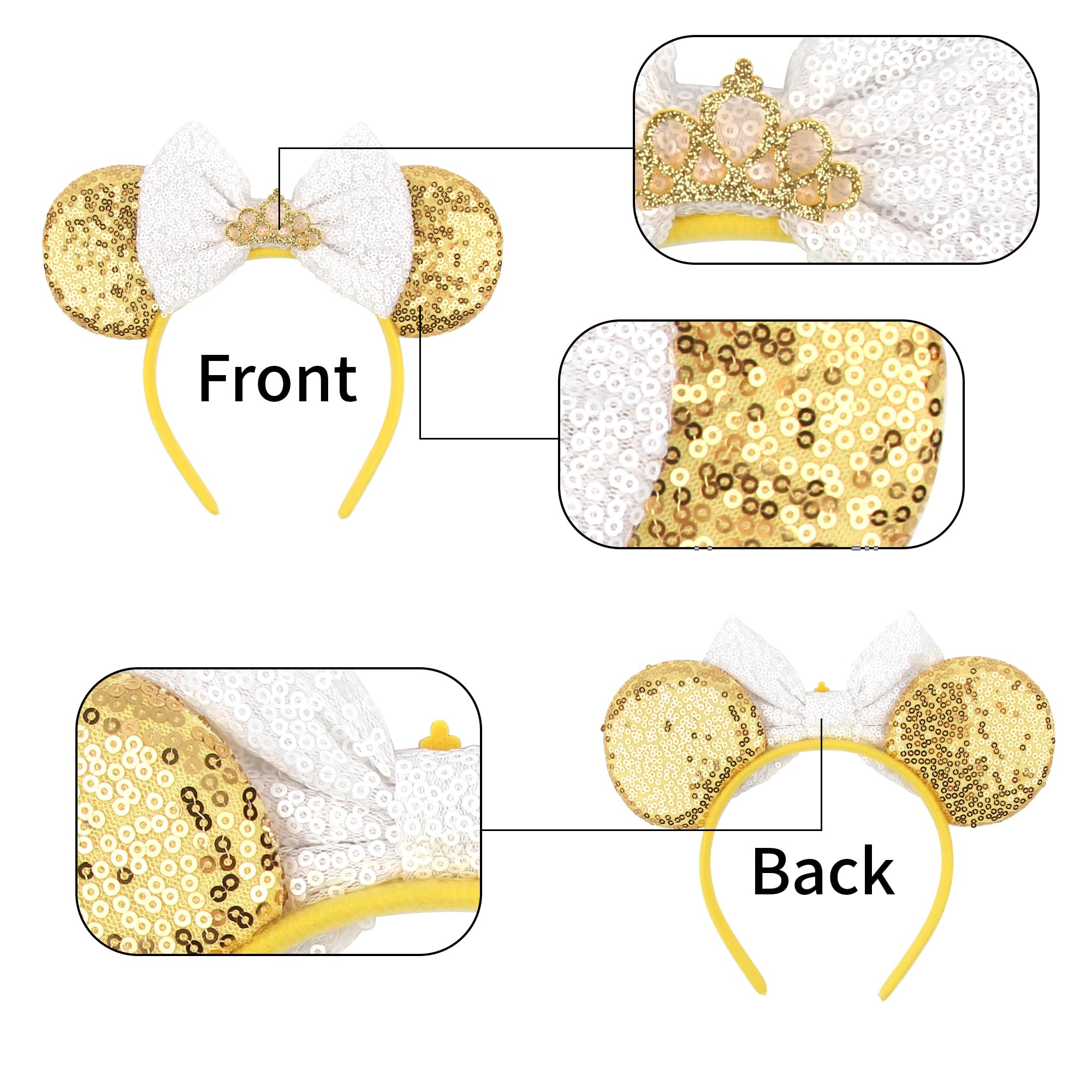 bianbaistar glitter crown detail emphasizing sparkle and elegant focal point
