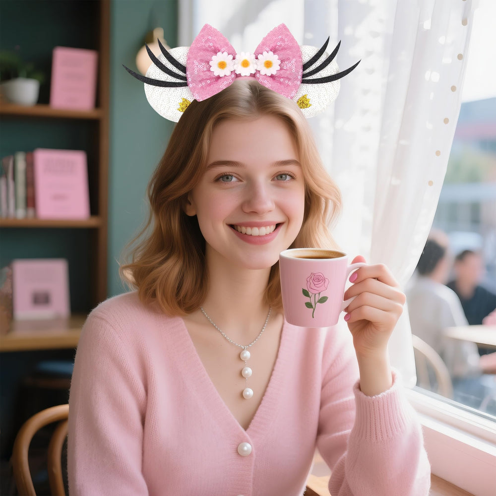 bianbaistar sequin bow detail sparkling for playful, photo-ready styling