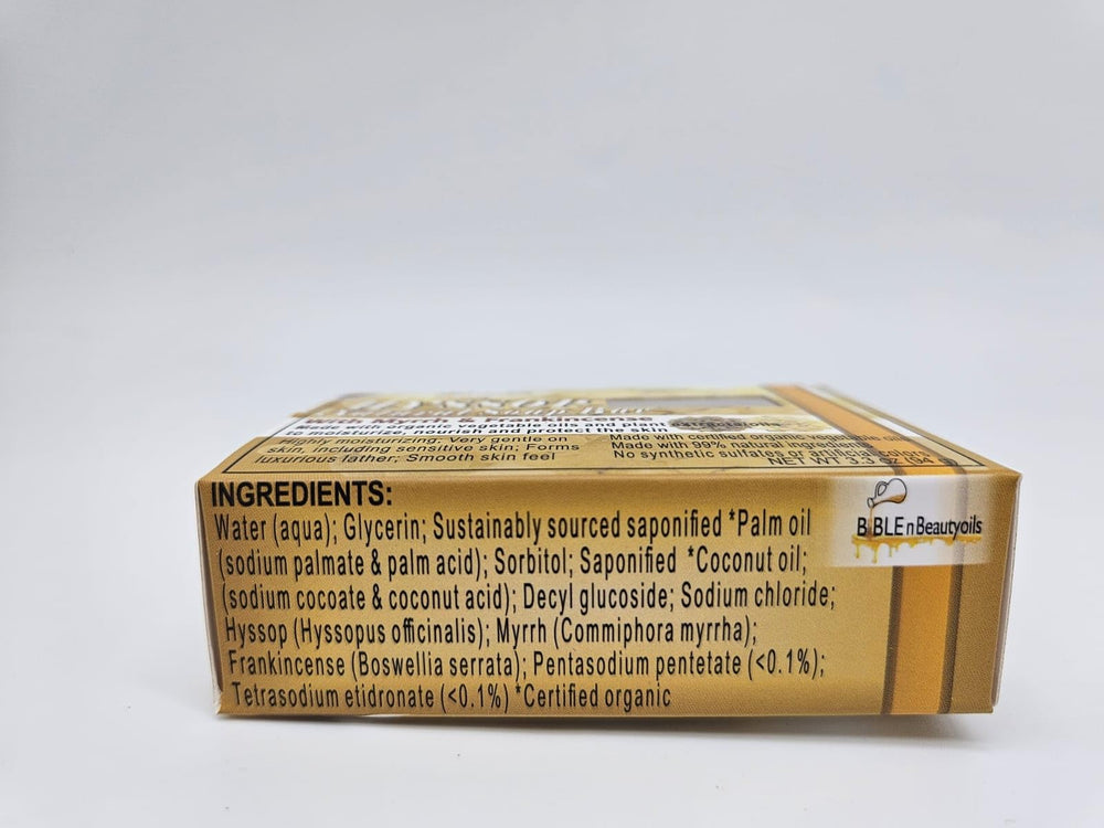 BIBLE N Beautyoils soap bar close-up texture highlighting gentle formula