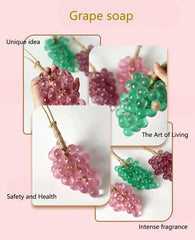 BIBOBIYB grape cluster beside coin for scale demonstrating compact, display-friendly size