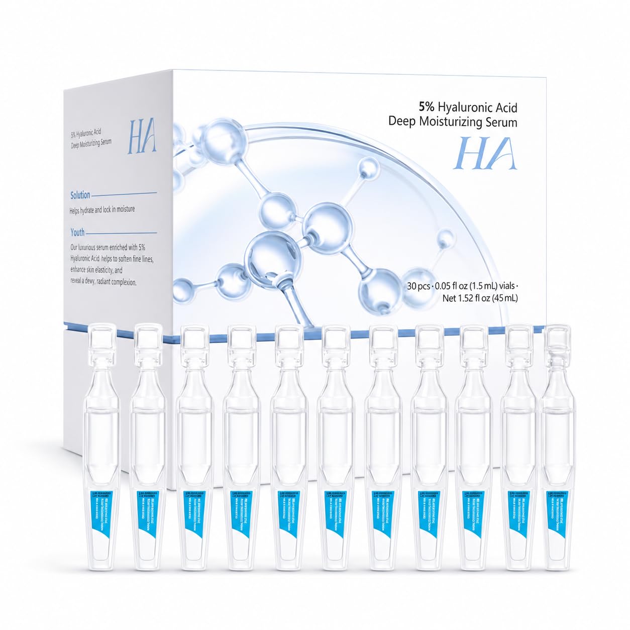 BIGBIO front packaging showing 30 ampoules and clear benefits