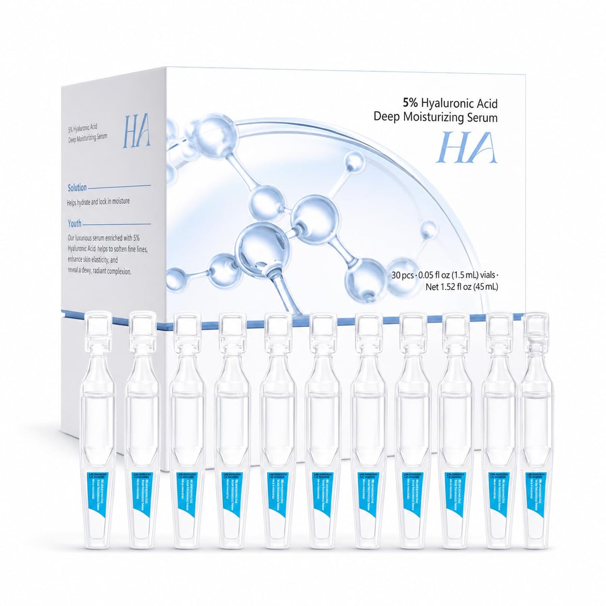 BIGBIO front packaging showing 30 ampoules and clear benefits
