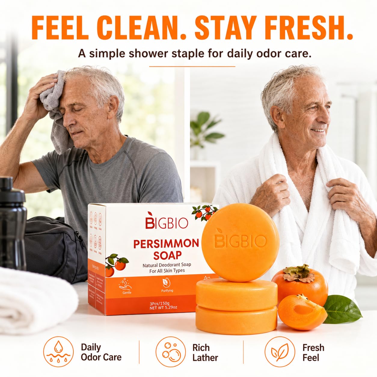 BIGBIO soap texture close-up highlighting smooth handmade surface and moisturizing feel