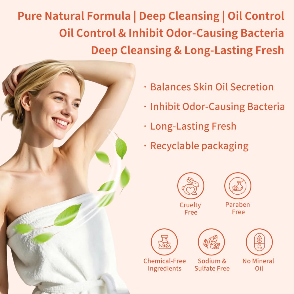 BIH persimmon soap rich foam on hand demonstrating gentle cleansing benefit