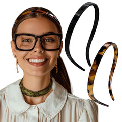 BIKCZEWIN front view showing black and leopard bands, versatile styling benefit