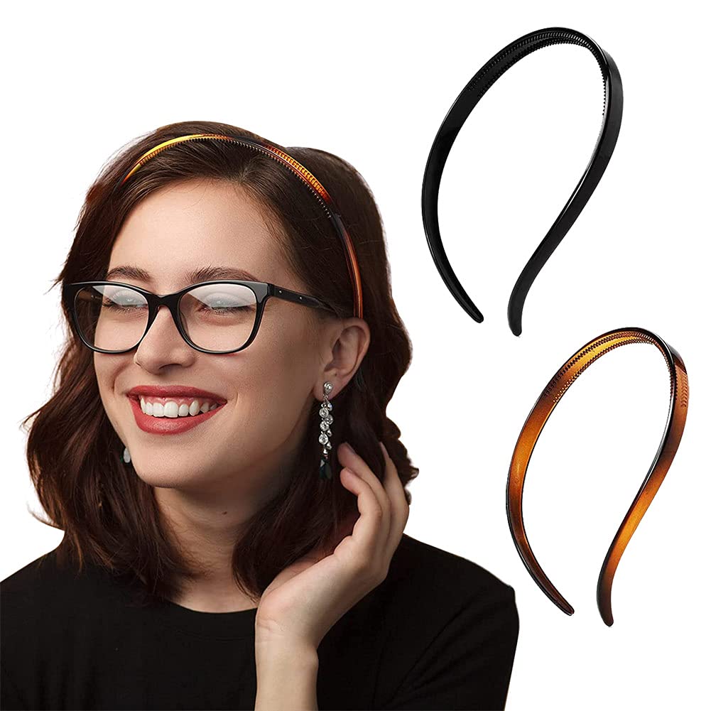 BIKCZEWIN front view of two headbands showing compact pack and colors for easy outfit matching