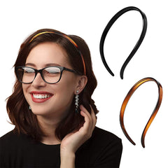 BIKCZEWIN front view of two headbands showing compact pack and colors for easy outfit matching