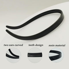 BIKCZEWIN close-up of dual-row teeth highlighting secure grip without hair pulling