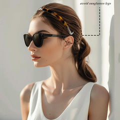 BIKCZEWIN worn with glasses on model, comfortable eyewear compatibility benefit