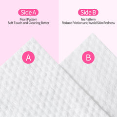 BILIYA towel in use removing makeup offering lint-free, effective cleansing