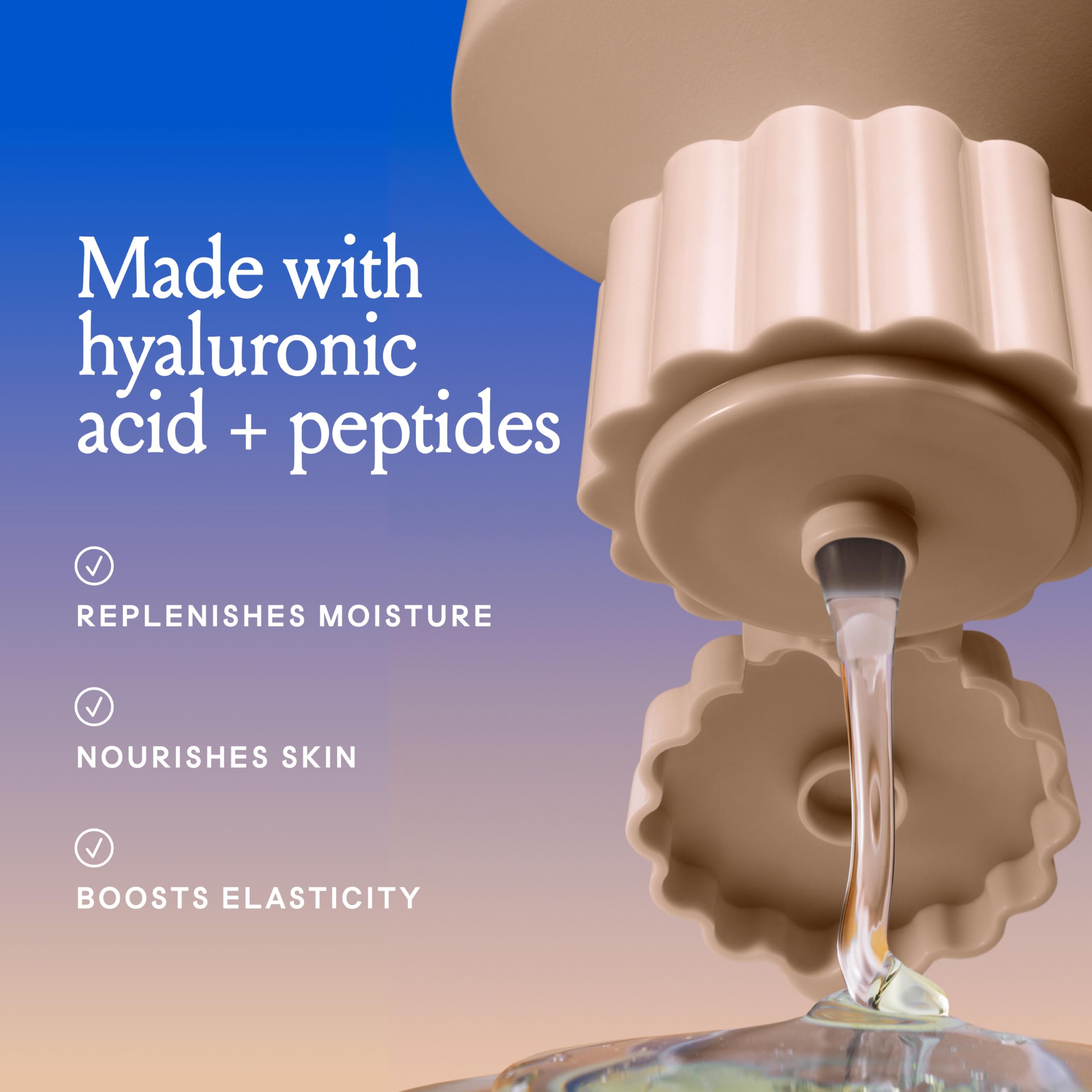 Billie label close-up highlighting ingredients and gentle formula benefits